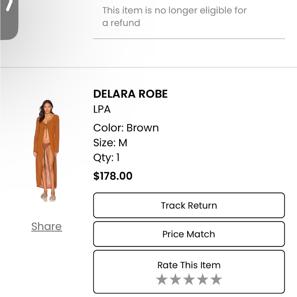 LPA Backless Brown Dress